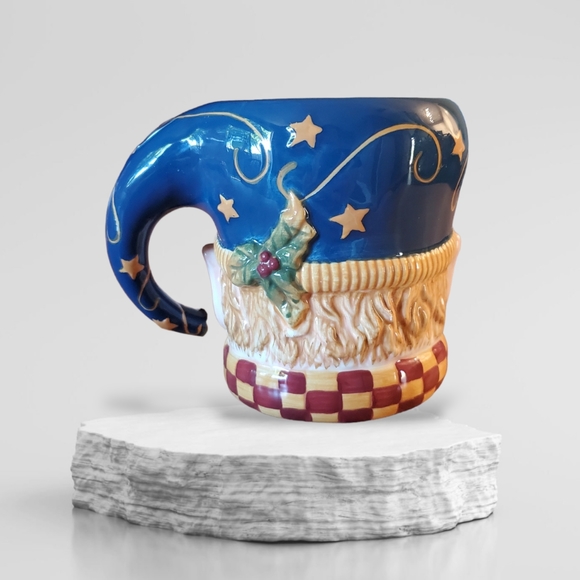 Certified International Christmas Elf Extra Large Coffee Mug Cup Susan Winget - Picture 2 of 4